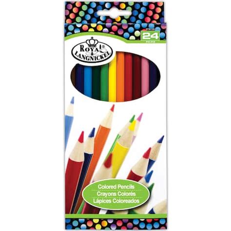 Royal And Langnickel 24 Piece Brights Color Pencil Set Colored Pencils