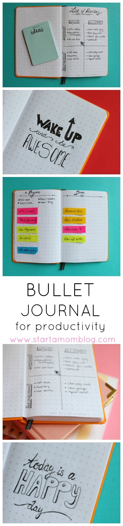 Bullet Journal How To Use It For Productivity Start A Mom Blog