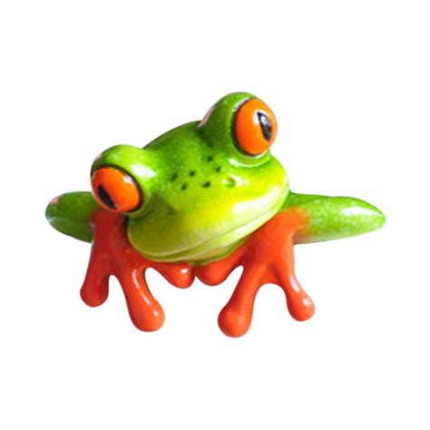 Funny Resin Frogs Decor 3d Craft Frog Figurine Desk Decoration