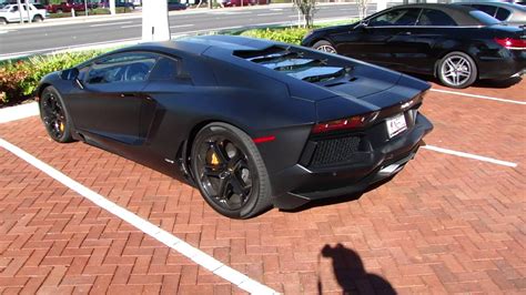 Matte Black Lamborghini Aventador Palm Beach Ferrari Youtube