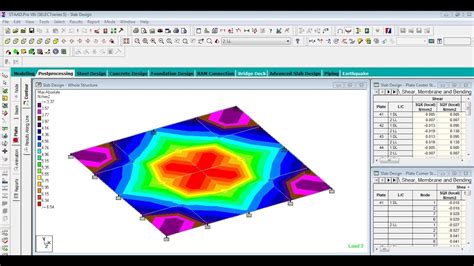 Slab Design In Staad Pro Software Youtube