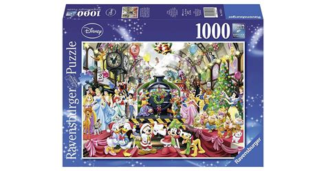 Sold by kma imports and ships from amazon this puzzle was the usual 1000 piece but was put together much quicker than the other 1000 piece puzzles. Ravensburger (19553) - "Disney Christmas" - 1000 pieces puzzle