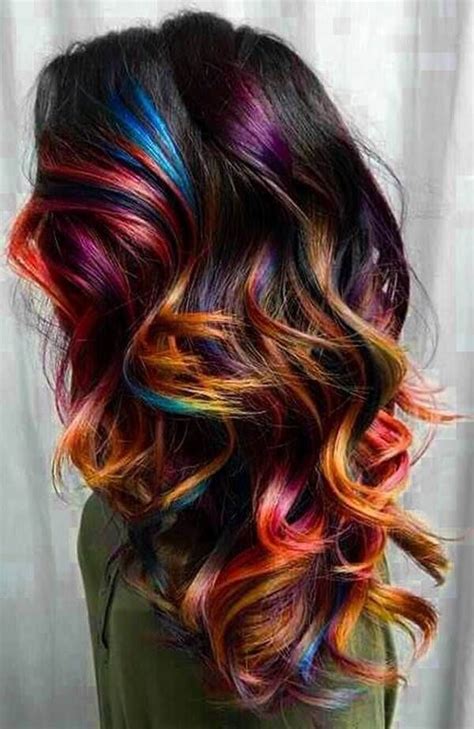 104remarkable Rainbow Hair Colors For You Stylying Multi Colored