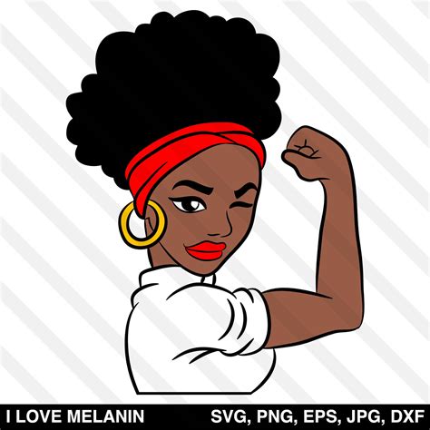 Strong Black Woman Svg I Love Melanin