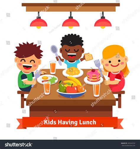 Dinner Time Clipart Kids Luanetg