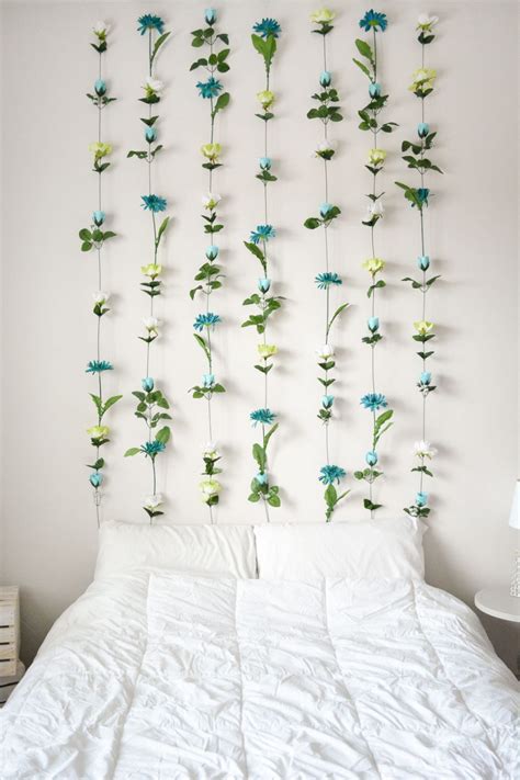A circular, flower and cone decor. DIY Flower Wall // Headboard // Home Decor | Sweet Teal