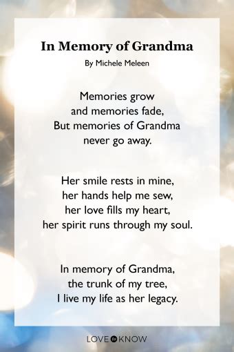 Funeral Poems And Bible Verses For Grandmothers Lovetoknow