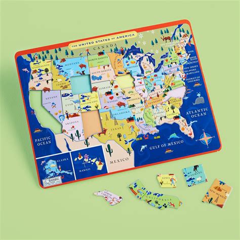 Kids Educational Puzzles Kids United States Map Puzzle In All Toys