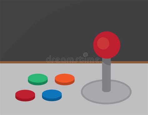 Joystick And Buttons Stock Illustration Illustration Of Render 7891861