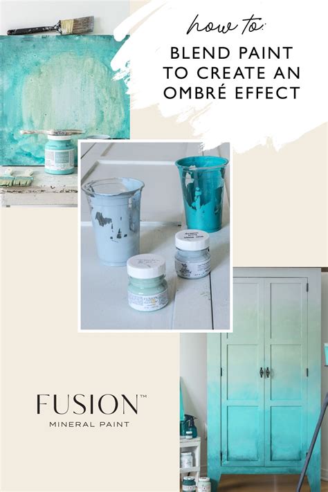 How To Blend Paint To Create An Ombré Effect Fusion Mineral Paint