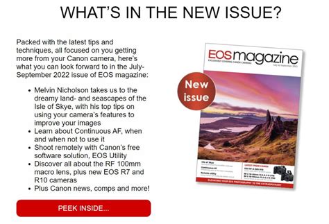 Eos Magazine My Article In The July Edition Of This Canon Mag