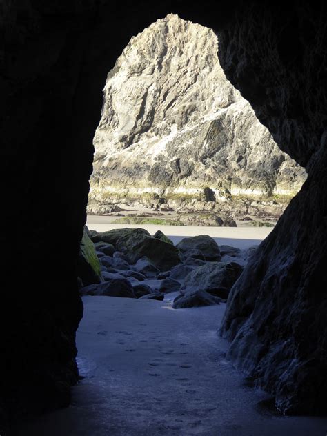 Cave At Beach Free Stock Photo Public Domain Pictures