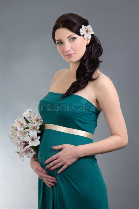 649 Pregnant Girl Grey Dress Stock Photos Free And Royalty Free Stock