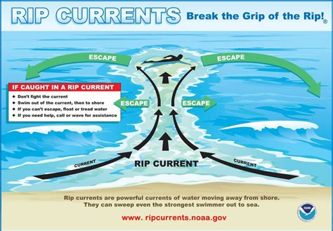 Rip Current Safety Steps