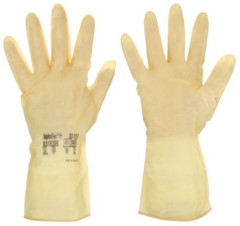 Ansell Chemical Resistant Gloves L9 Glove Materials Natural Rubber