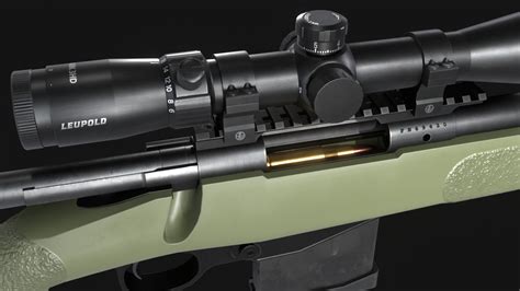 Artstation Fn Spr A3g Sniper Rifle Game Assets