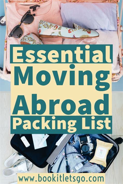 Essential Moving Abroad Packing List Abroad Packing List Abroad