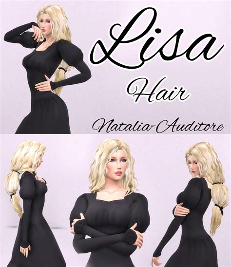 Lisa Hair V1 Natalia Auditore On Patreon Sims Maxis Match Hair Sims 4