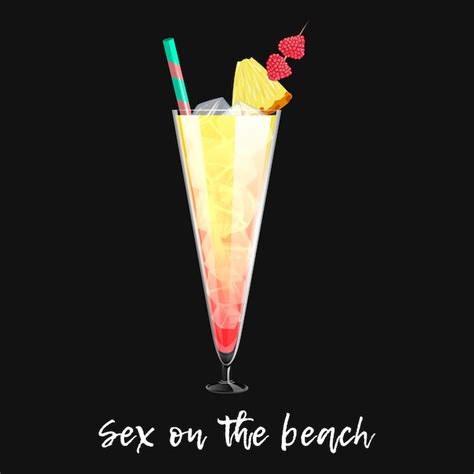 Sex On The Beach Cocktail Vectors And Illustrations For Free Download Freepik