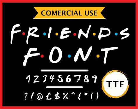Friends Font Svg Ttf Friends Tv Show Inspired Logo Font Script Etsy