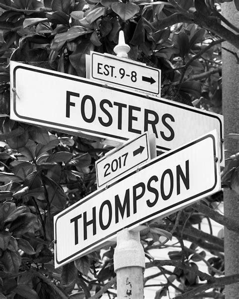 Personalized Intersection Street Sign T Names Or Address
