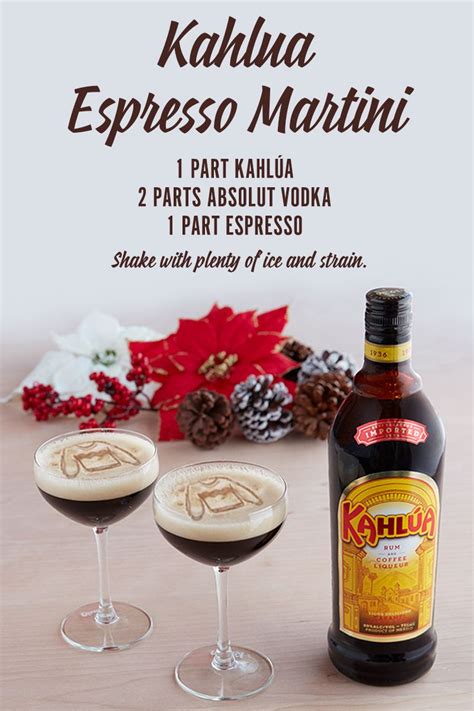Wow Your Guests With Kahlua Espresso Martinis This Holiday Season Its