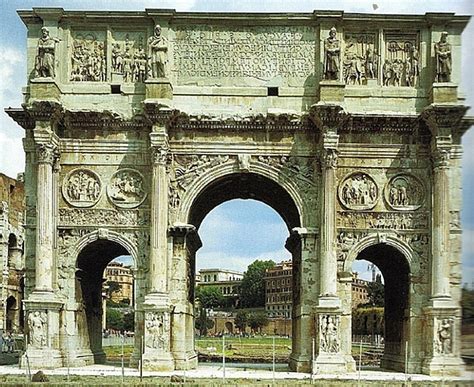 Triumphal Arch Of Roman Emperor Constantine And His Great Vision