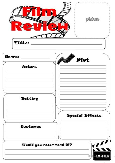 A finder's fee (also known as referral income or referral fee) is a commission paid to an intermediary or as another example, if a movie production company was in the market to acquire more cameras, lights. Film Review Worksheet worksheet - Free ESL printable ...