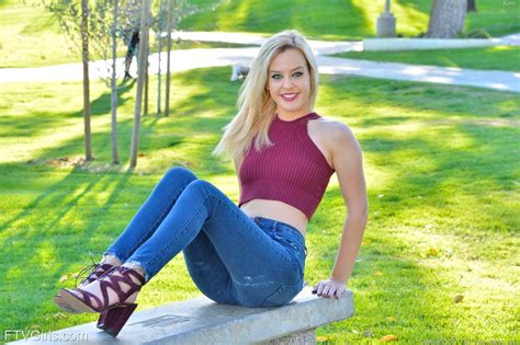 Pretty Blonde Teen Kami Flashes Her Tits In The Park 6 15 Hot Pictur
