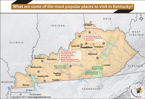 Show Me Map Of Kentucky World Map