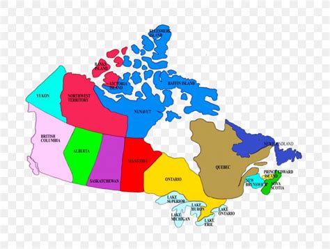 Provinces And Territories Of Canada Map Geography Cartography Png