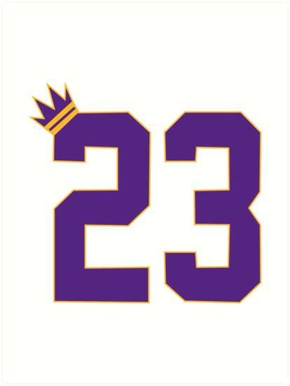 You can download in.ai,.eps,.cdr,.svg,.png formats. "Lebron Lakers #23 Design" Art Print by TrendzUniversal ...