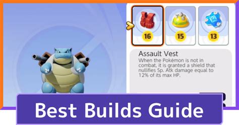 Best Builds Guide For Each Pokemon Pokemon Unite Gamewith