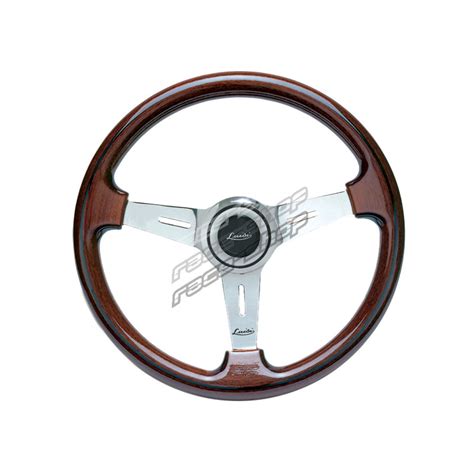 Steering Wheel Luisi Montecarlo Classico Ii 370mm Mahogany Flat