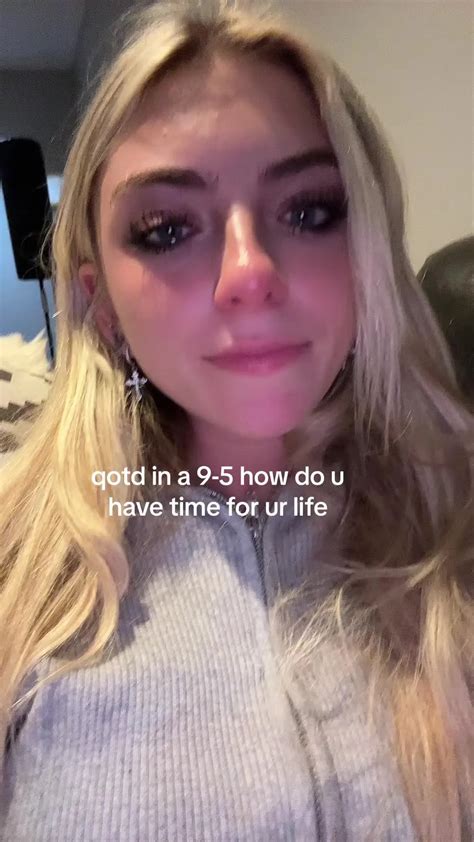 Tiktoker Cries After Her First Shift At A 9 To 5 Job