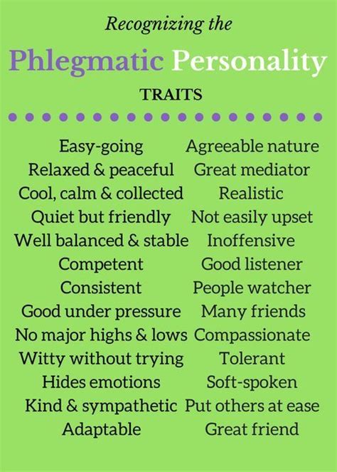 Phlegmatic Personality Infp Personality Type Personality Psychology