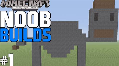 Noob Builds 1 Donkey Minecraft Lets Build Youtube