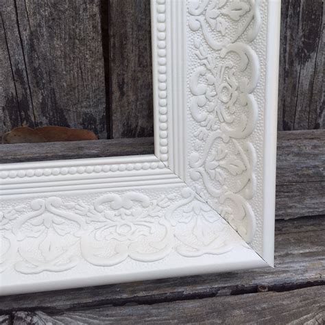 Ornate 11x14 Picture Frame White Wedding By Thepaintedldy On Etsy