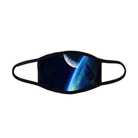 Planet Earth Outer Space View Starry Milky Way Galaxy Space Face Mask