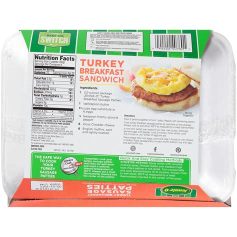 Jennie O Turkey Breakfast Sausage Patties 90 Lean 12 Oz Shipt