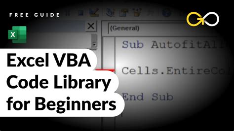 Excel Vba Code Library Useful Macros For Beginners