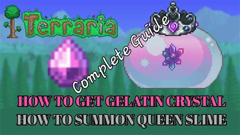 How To Get A Gelatin Crystal How To Summon Queen Slime 2021 Youtube