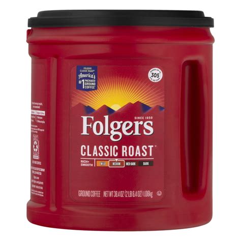 Save On Folgers Classic Roast Coffee Medium Ground Order Online