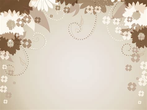 Brown Floral Decorative Backgrounds Brown Design Templates Free