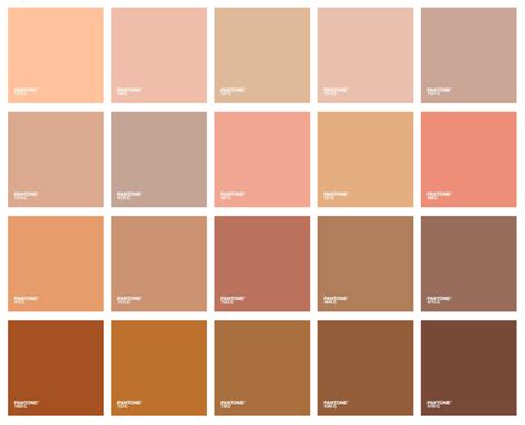 Image Result For Skin Colours Pantone Paletas De Colores Guia De Colores Paletas