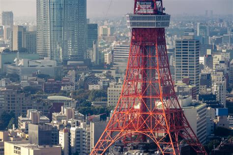 View Of Tokyo Tower From Roppongi Hill Tokyojapan Stock Photo Image