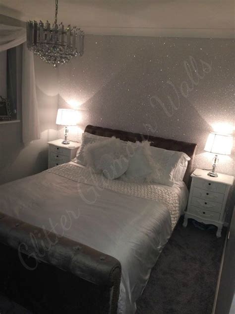 See more ideas about glitter wallpaper bedroom, bedroom decor, wallpaper bedroom. Pearl Iridescent Feature Wall Bedroom | Blog in 2019 | Glitter bedroom, Glitter wallpaper ...