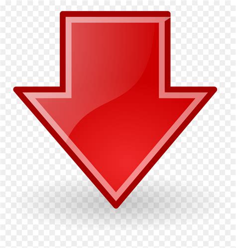 Transparent Arrow Pointing Down Png Red Arrow Pointing Down Png Png