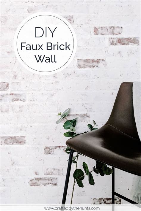 Create A Diy Faux Brick Wall Using Brick Panels Finish The Look Using