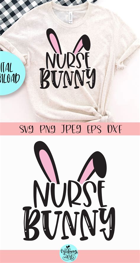 Nurse bunny svg, easter svg By Midmagart | TheHungryJPEG